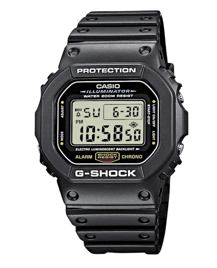 Resin Black watch with four timers G-Shock DW5600E